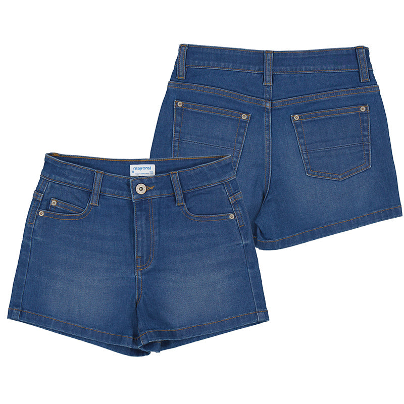 Tween Basic Dark Denim Shorts