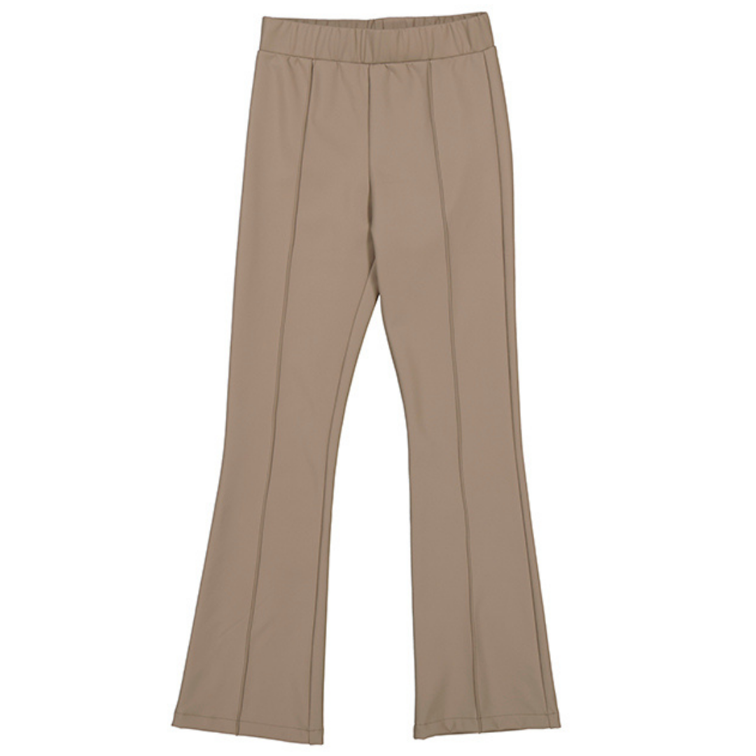 Girls’ Taupe Flared Leggings