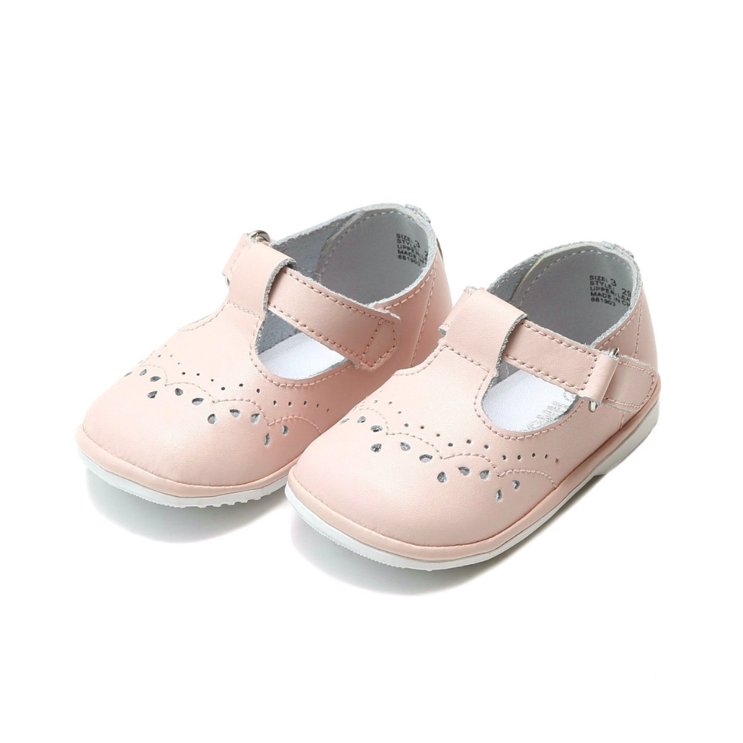 Birdie Leather T-Strap Stitched Mary Jane