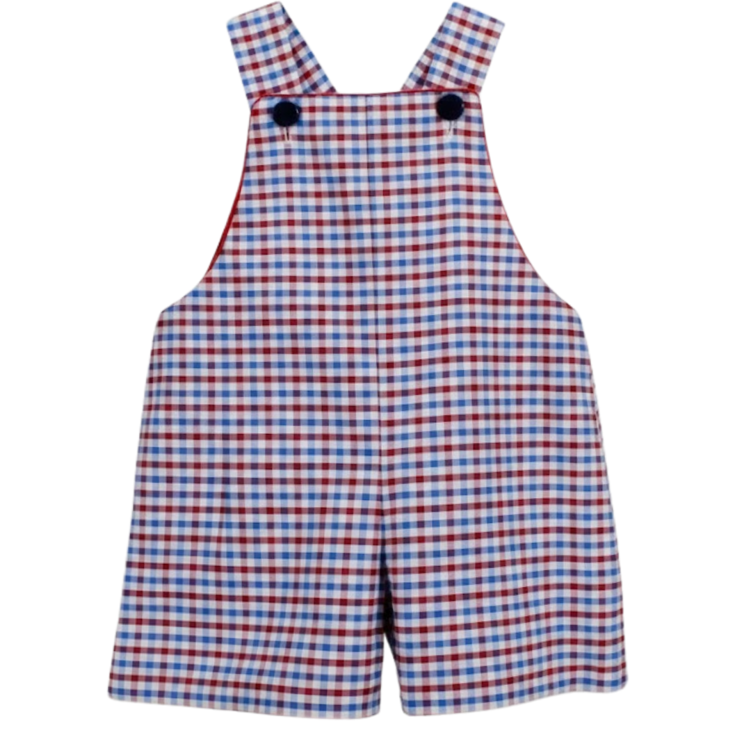 Blue & Red Plaid Jon Jon