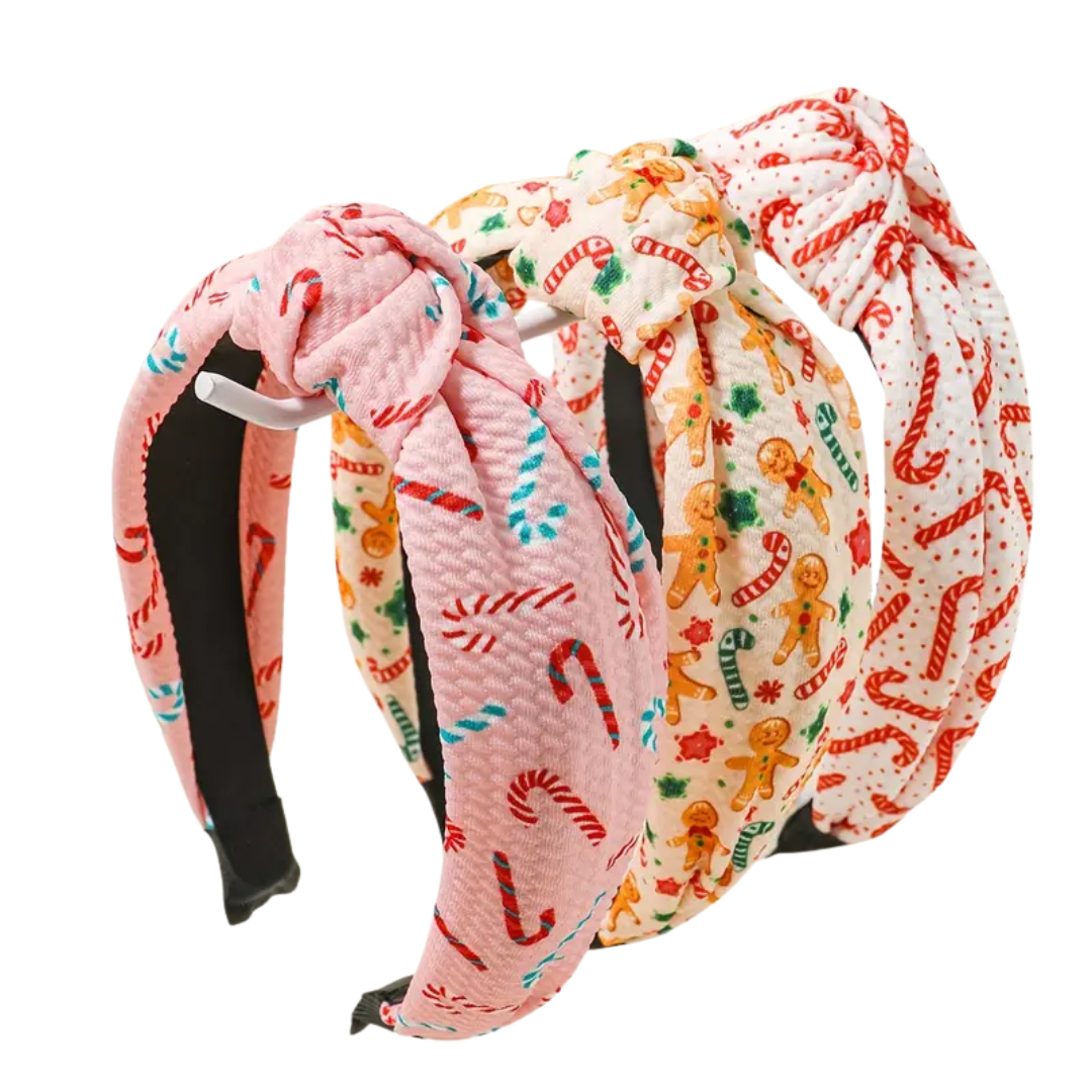 Festive Fabric Knot Headbands