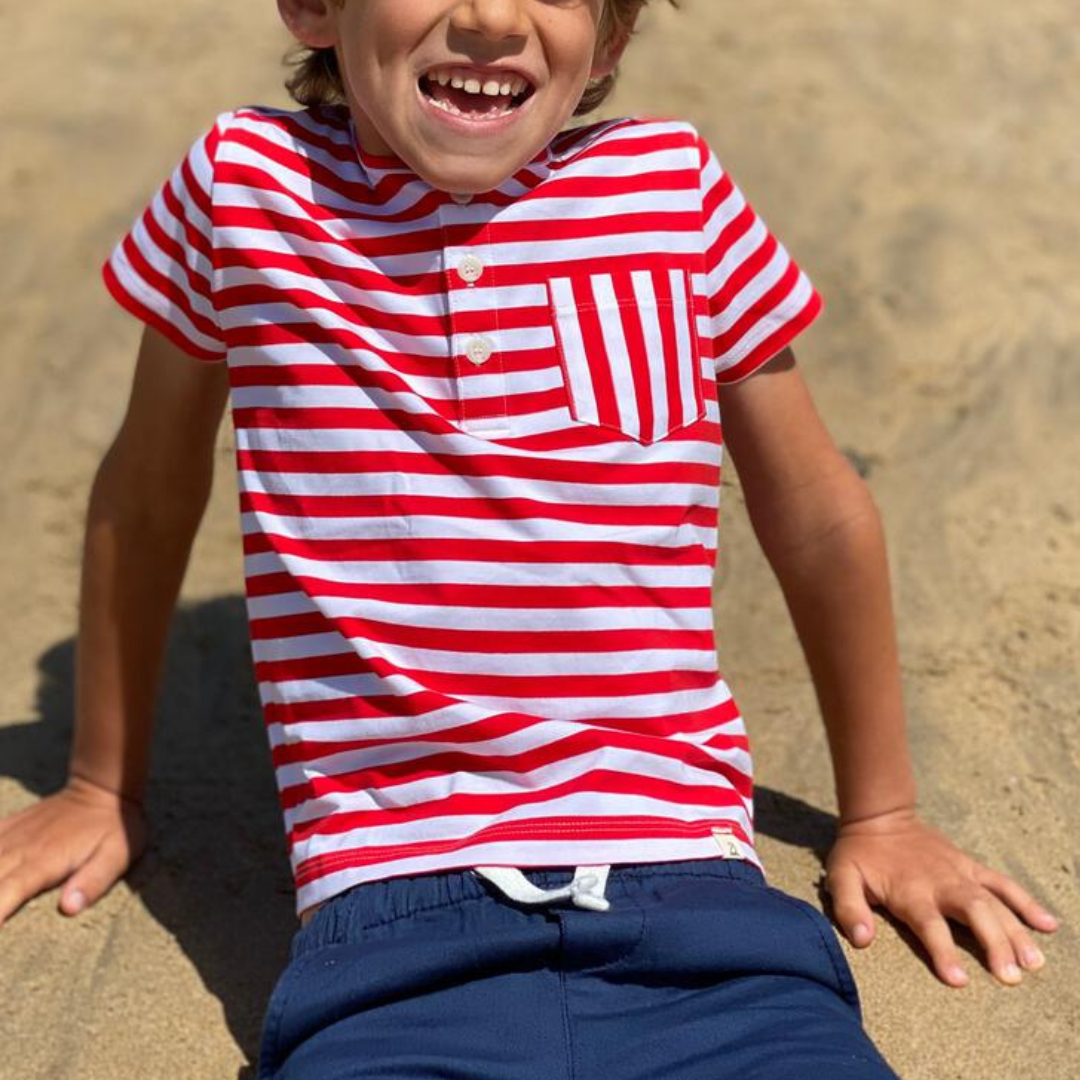 Navy Hugo Twill Infant Shorts
