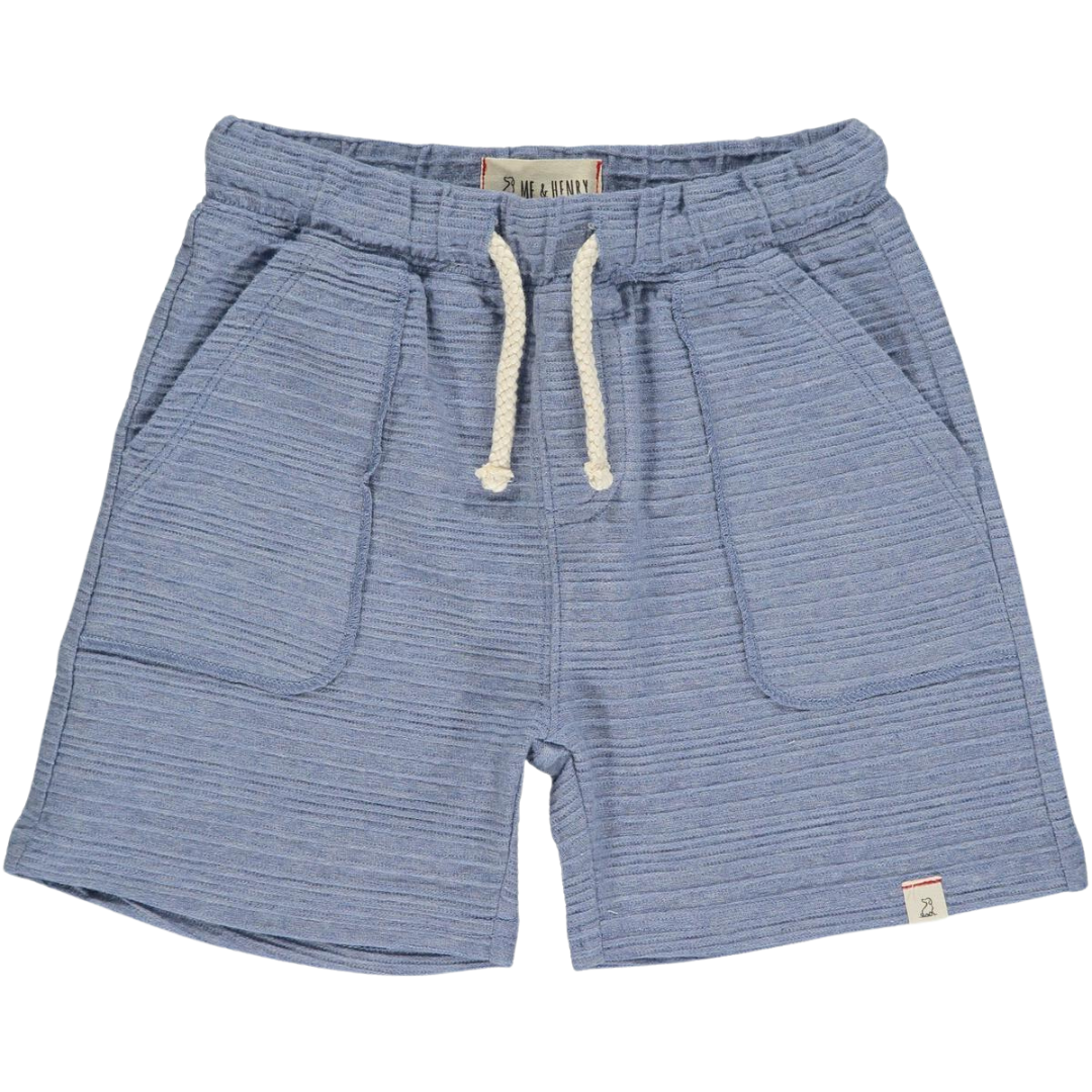 Peter Blue Ribbed Shorts
