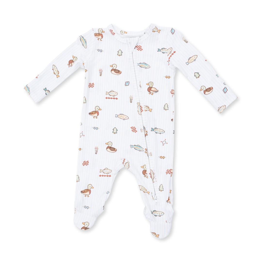 Lake Cuties Two Way Zipper Footie