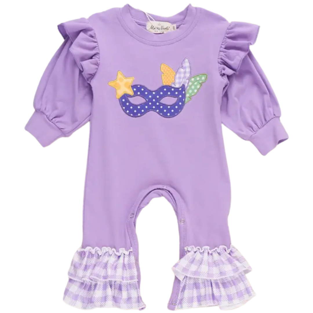 Masked Magic Ruffle Romper