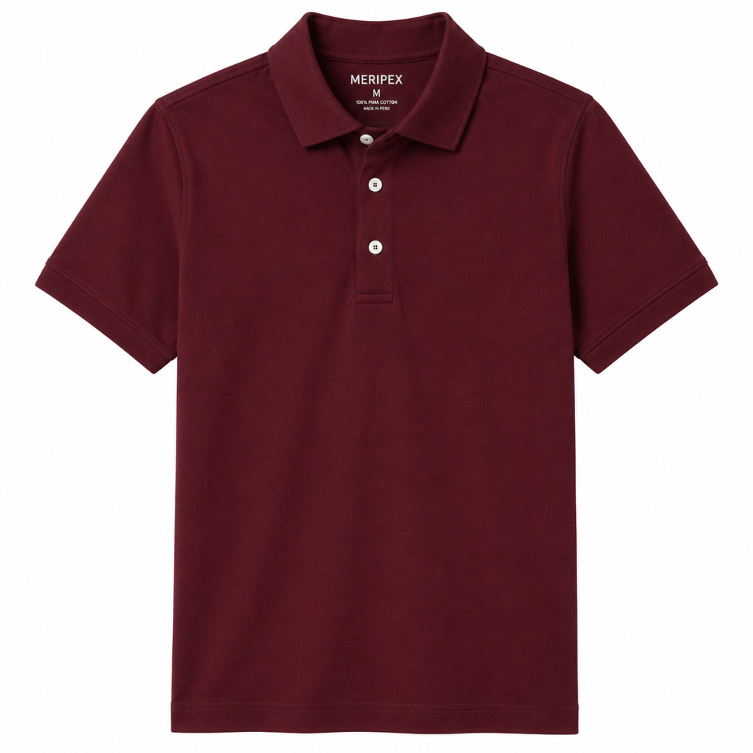 Maroon S/S Classic Polo