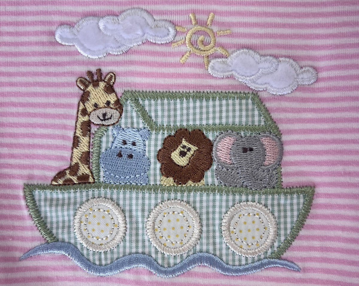 Noah's Ark Ruffle Romper