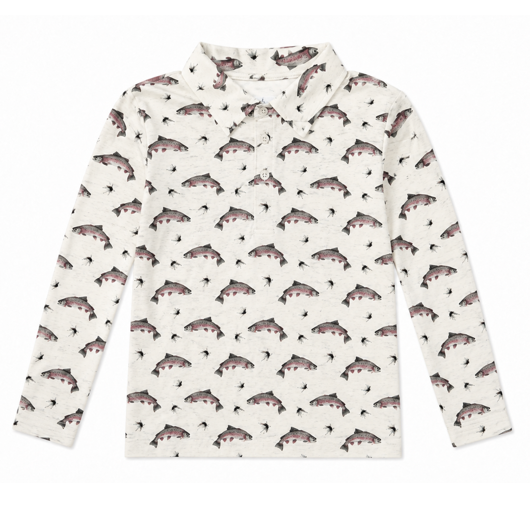 Trout L/S Pier Polo