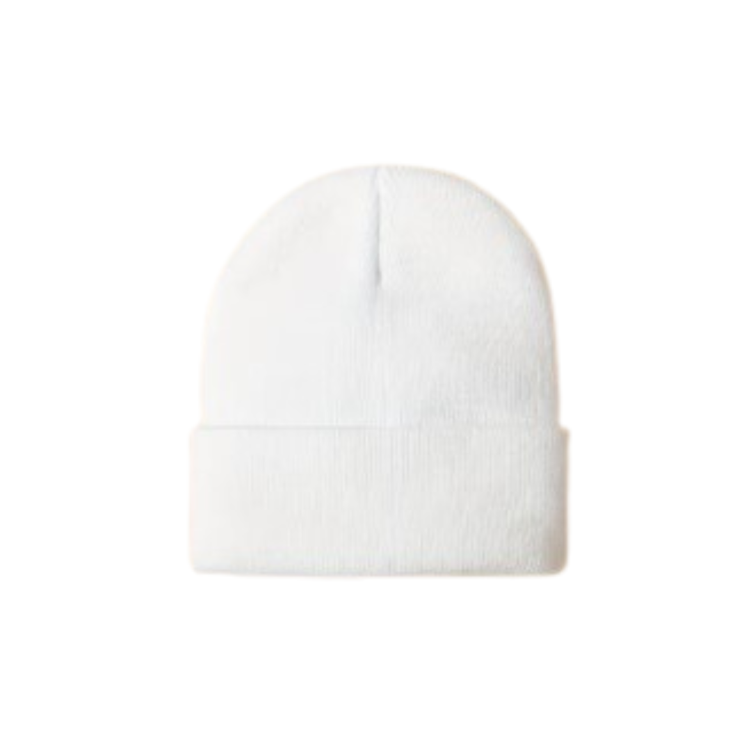 White Knit Hat (Fits Approximately 6M-Toddler)
