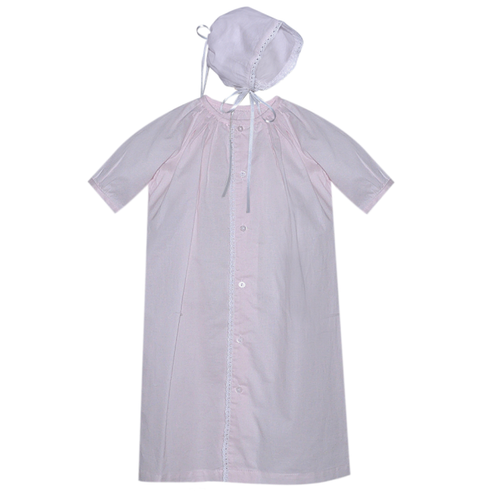 Christian Lace Daygown & Bonnet Set