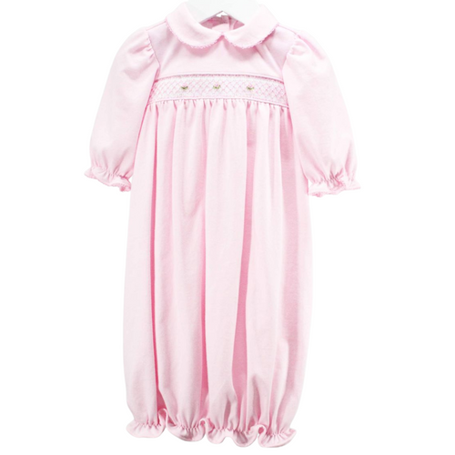 Pink & White Geometric Claire Gown