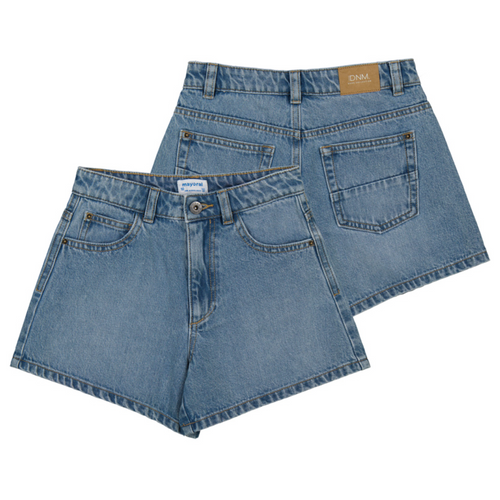 Tween Girls Basic Medium Denim Shorts