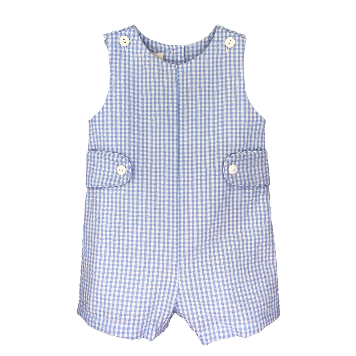 Blue Romper w/ Side Tabs