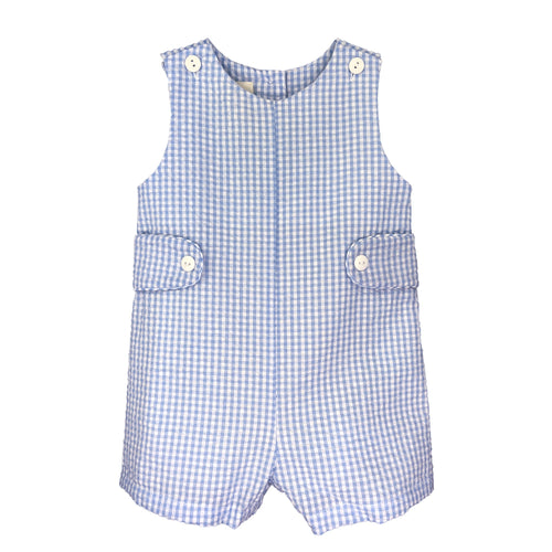 Blue Romper w/ Side Tabs