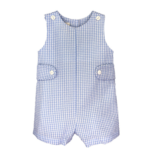 Blue Romper w/ Side Tabs