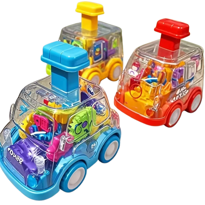 Transparent Gear Toy Car