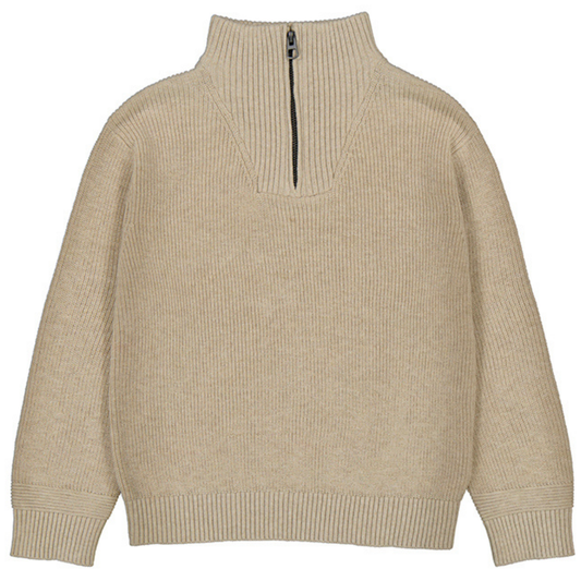 Boys’ Chai Ribbed Half-Zip Sweater