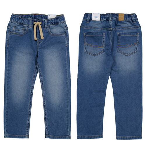 Boys’ Medium Wash Denim Jogger Jeans