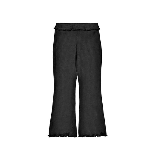 Ruffle Ribbed Flare Leggings