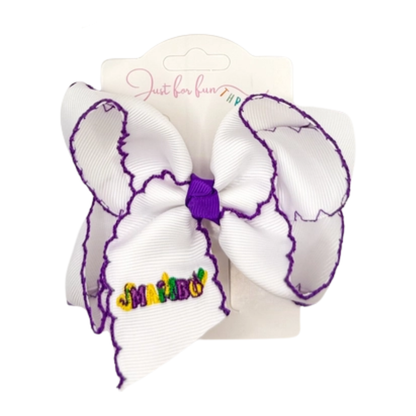 Mambo Embroidered Hair Bows