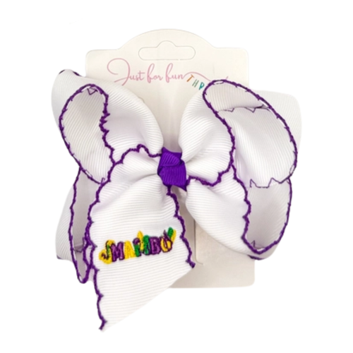 Mambo Embroidered Hair Bows