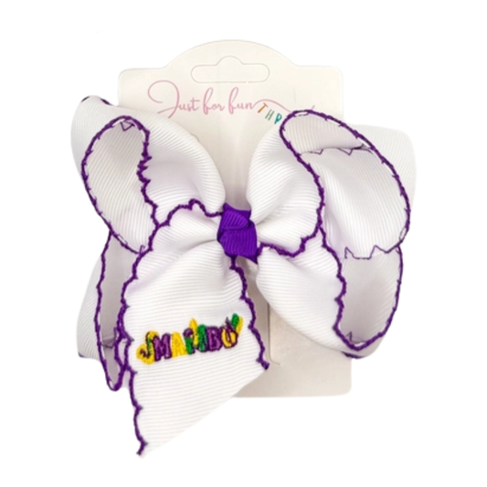 Mambo Embroidered Hair Bows