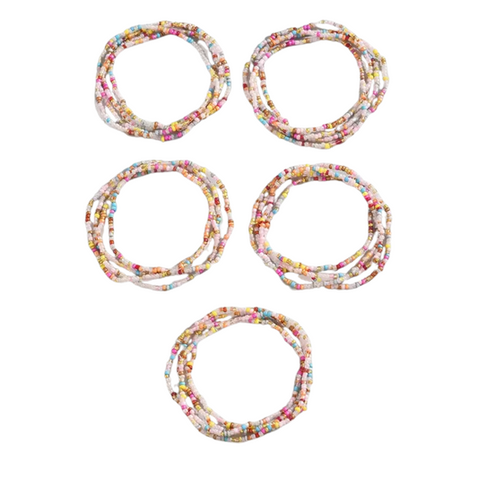 5 Piece Boho Bead Bracelet