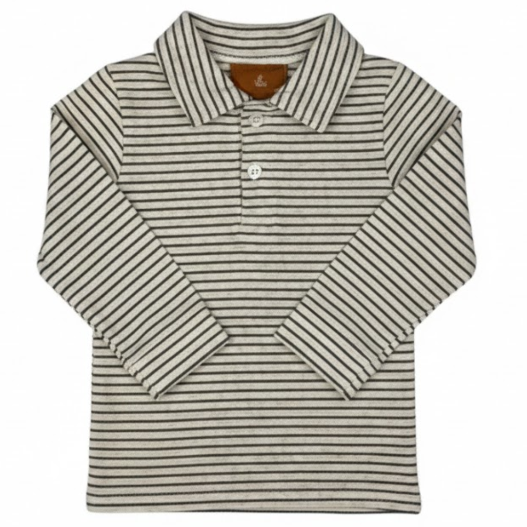 Weston Long Sleeve Shirt - Brown Stripe
