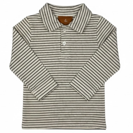Weston Long Sleeve Shirt - Brown Stripe