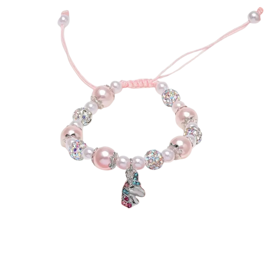 Adjustable Unicorn Pendant Bracelet