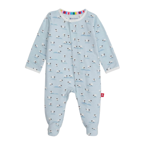 Magnetic Me Baa Baa Baby Blue Modal Footie