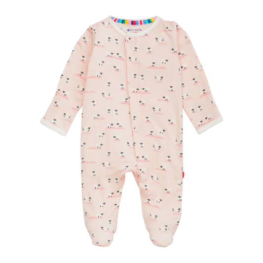 Magnetic Me Baa Baa Baby Pink Modal Footie