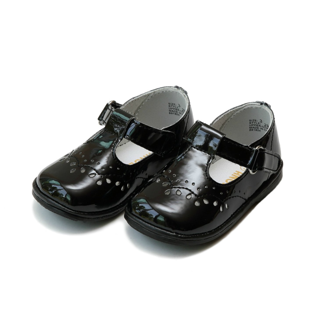 Birdie Leather T-Strap Stitched Mary Jane