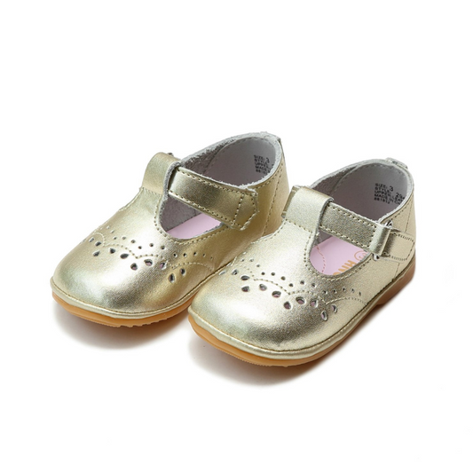 Birdie Leather T-Strap Stitched Mary Jane