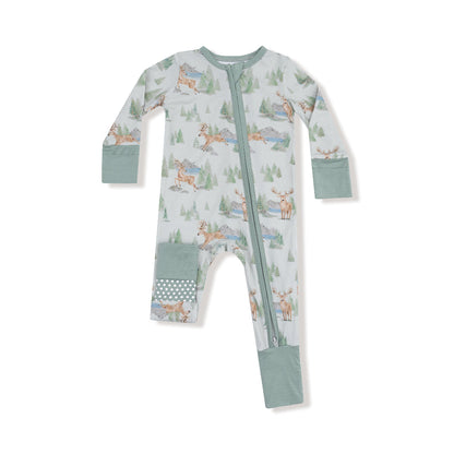 Buck Deer - 2 Way Zipper Bamboo Romper