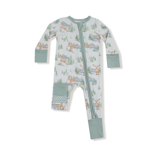 Buck Deer - 2 Way Zipper Bamboo Romper