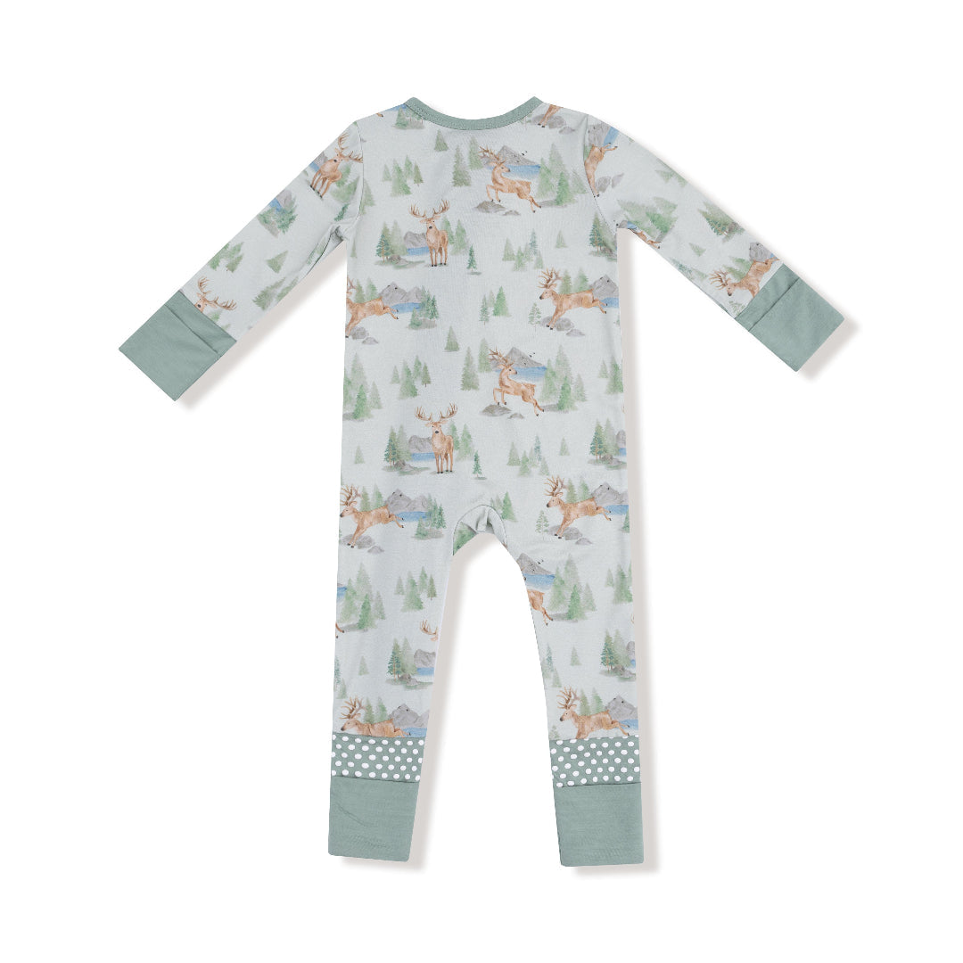 Buck Deer - 2 Way Zipper Bamboo Romper