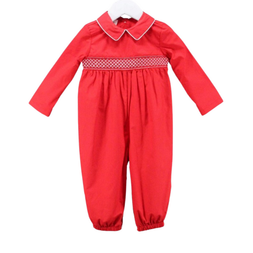 Classic Red Christmas Levi Romper