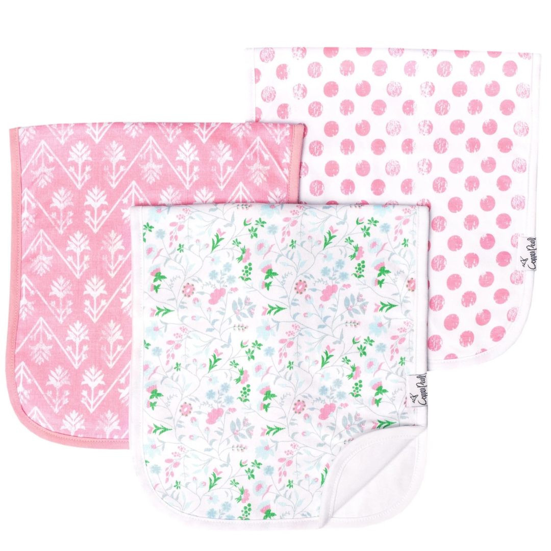 Copper Pearl Burp Cloth Set (3 Pack)