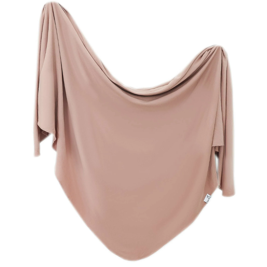 Copper Pearl Knit Swaddle Blankets