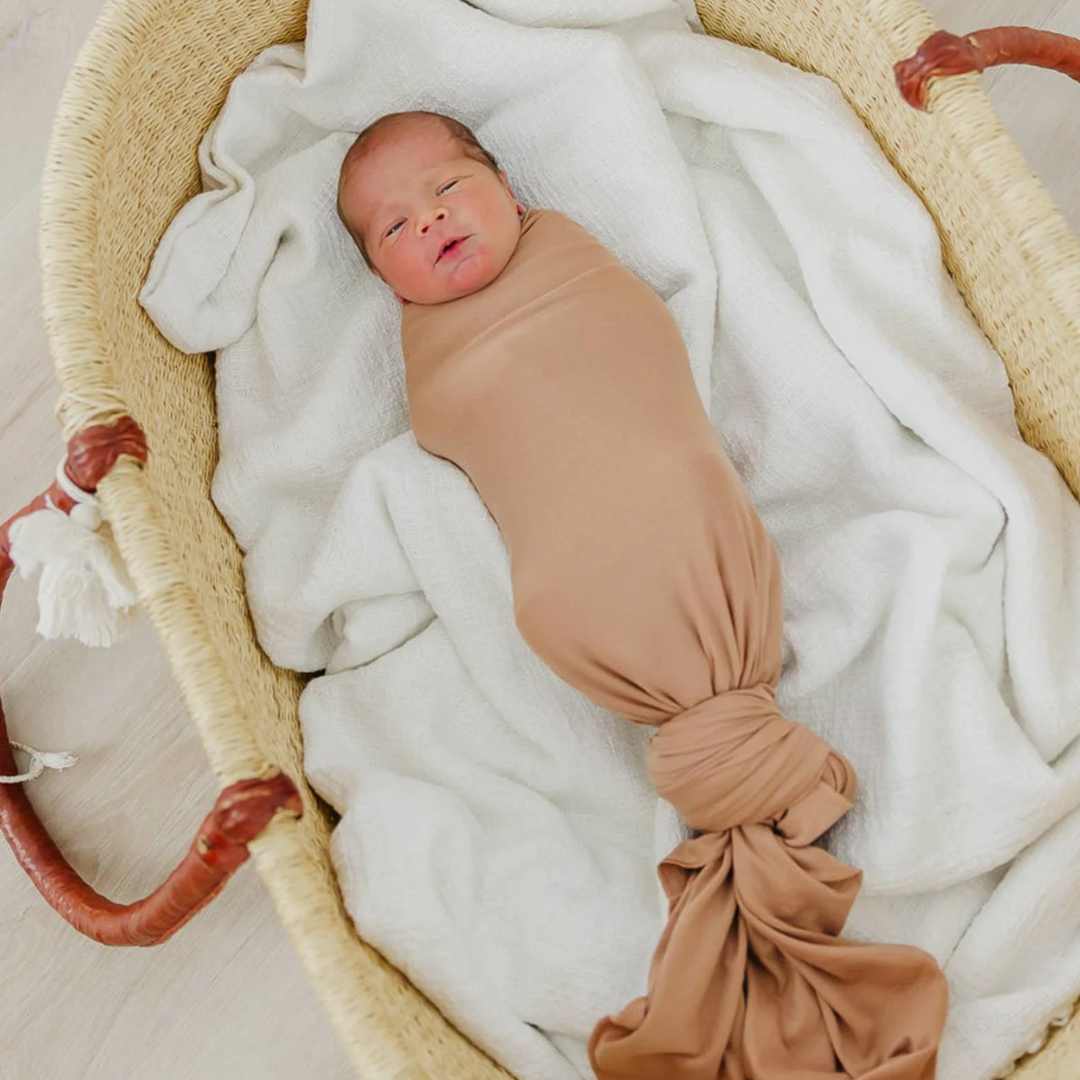Copper Pearl Knit Swaddle Blankets