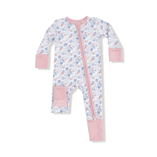 Country Girl Floral - 2 Way Zipper Bamoo Romper