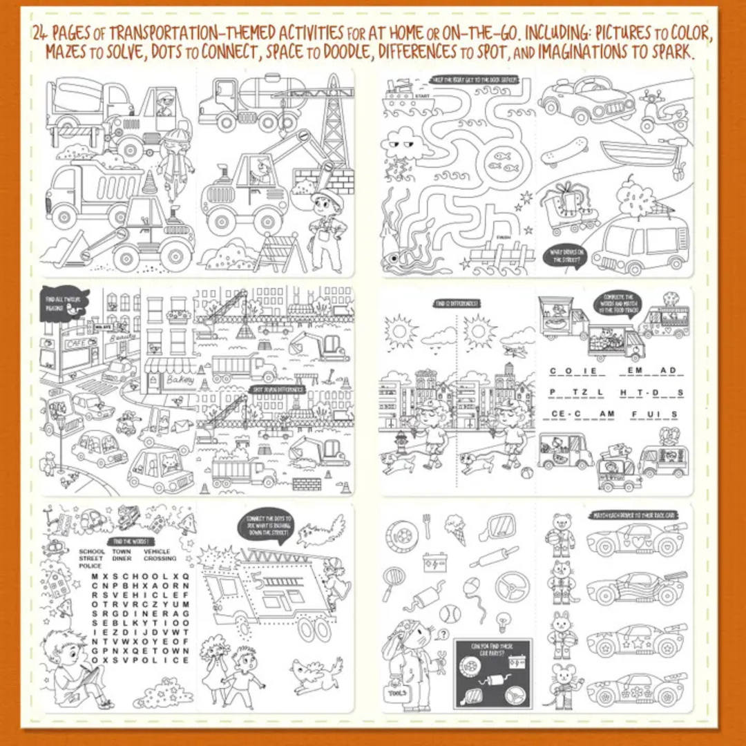 Crazy Car Town Activity Gift Pack