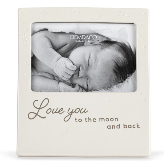 Love you to the Moon and Back Cream Frame