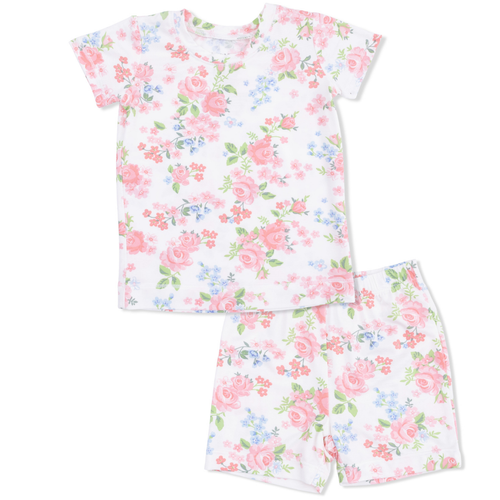 Cute Little Roses Bamboo Loungewear Short Set