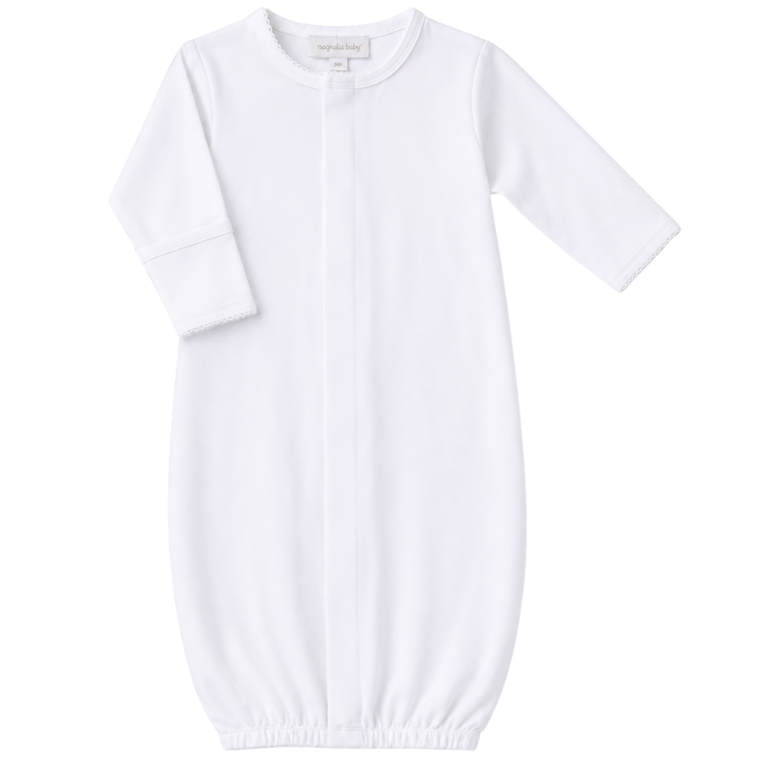 Essentials Solid White Converter Gown
