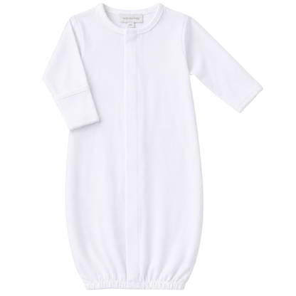Essentials Solid White Converter Gown