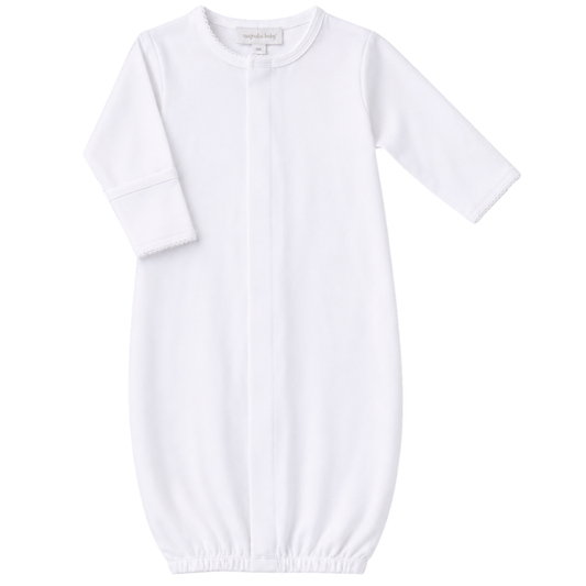 Essentials Solid White Converter Gown