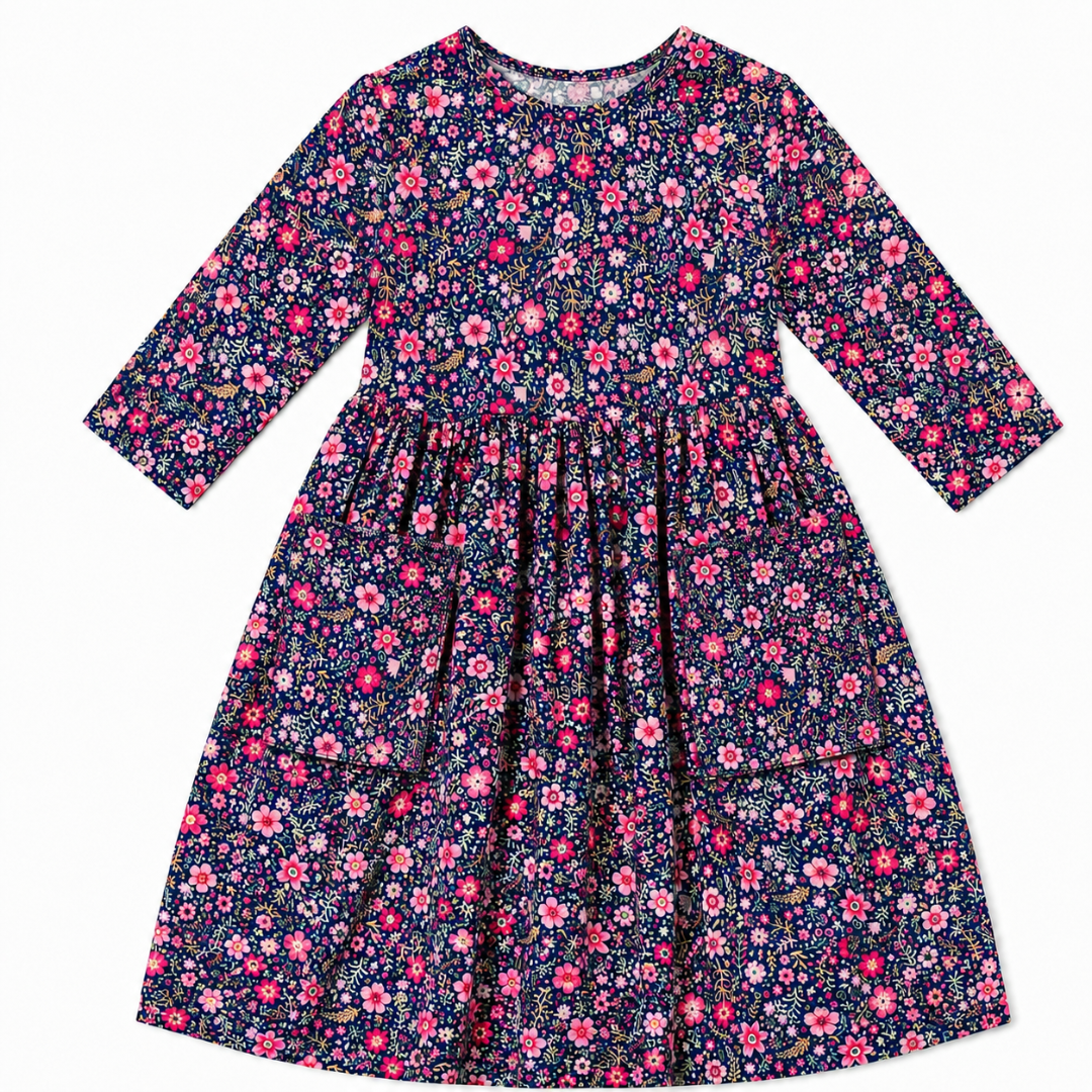 Flower Farm Pocket Twirl Dress