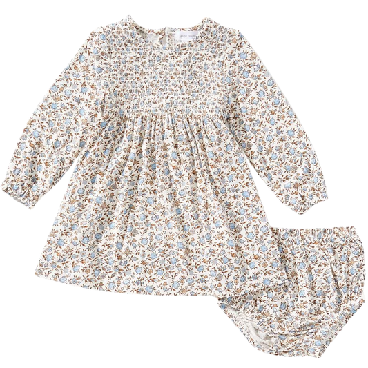 Hazel Floral Smocked Dress and Bloomer